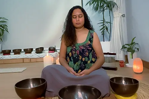 Crystal singing bowls